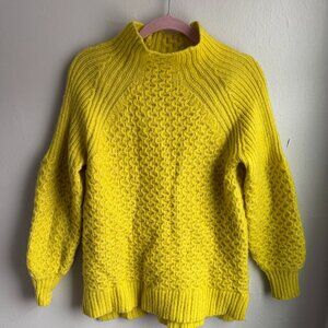 by Anthropologie brand wool blend yellow sweater